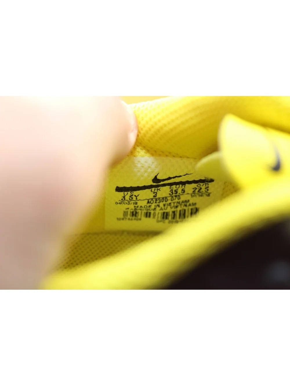 NIB Nike Tiempo JR LEGEND 7 Club FG Youth Soccer Cleats Shoes 3.5Y Gray & Yellow